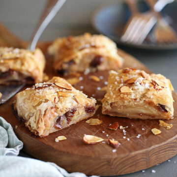 Apple and Cherry Phyllo Strudel | foodiecrush.com