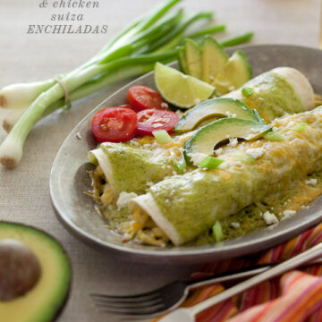 Avocado Enchilada Suiza | FoodieCrush.com