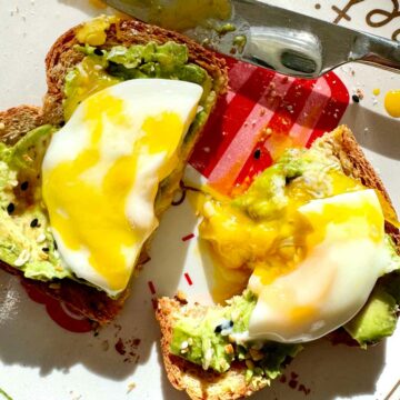 Avocado Toast with Egg foodiecrush.com