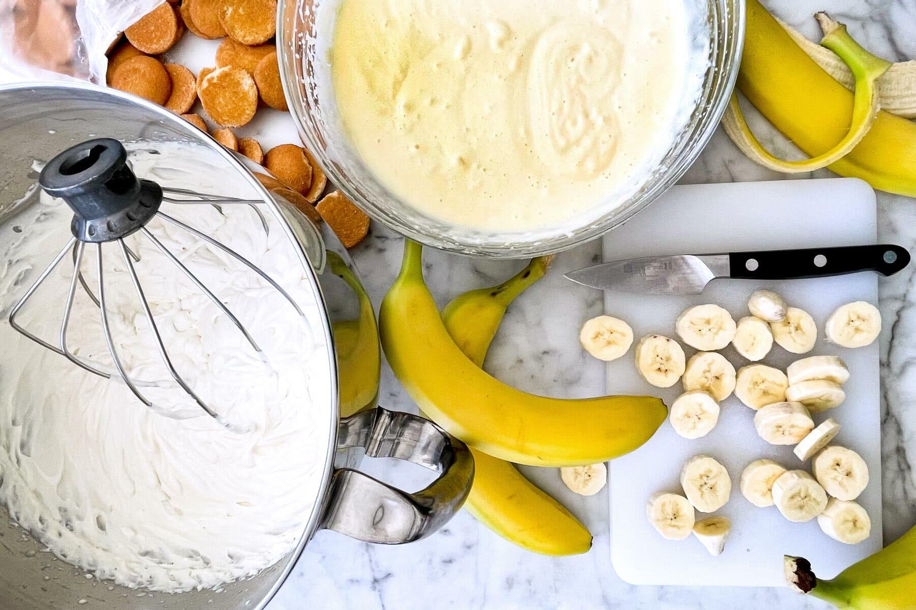 Ingredients for Banana Pudding foodiecrush.com