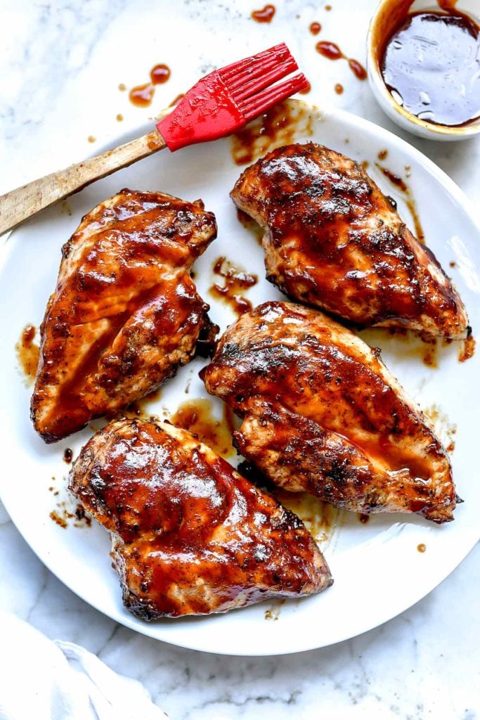 BBQ Chicken Breasts | foodiecrush.com #grilled #chicken #breasts #recipes #bbq #barbecue