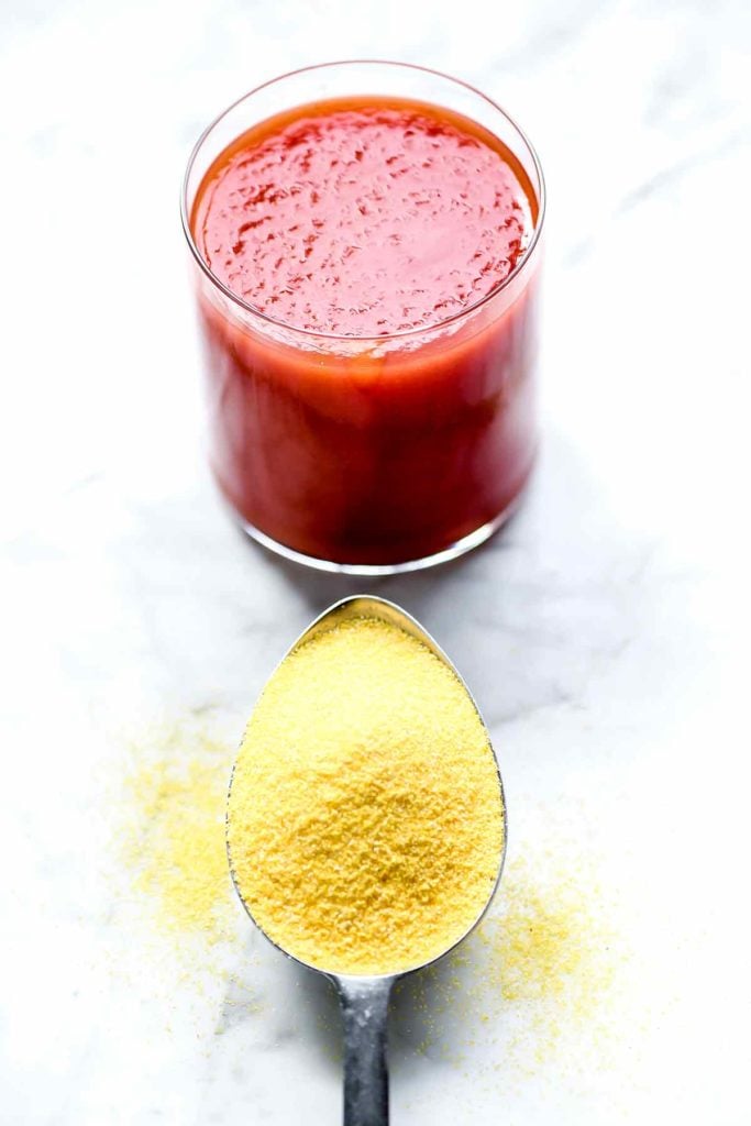 Tomato Juice and Cornmeal | foodiecrush.com