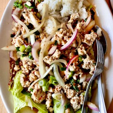 Chicken Larb foodiecrush.com