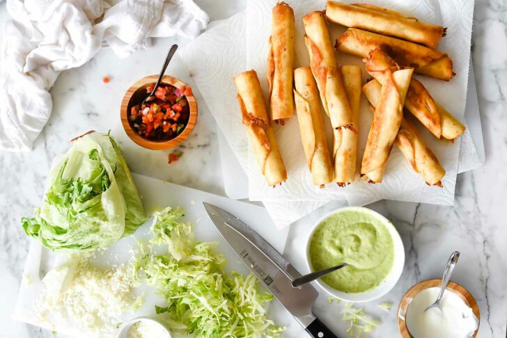 Chipotle Chicken Taquitos | foodiecrush.com