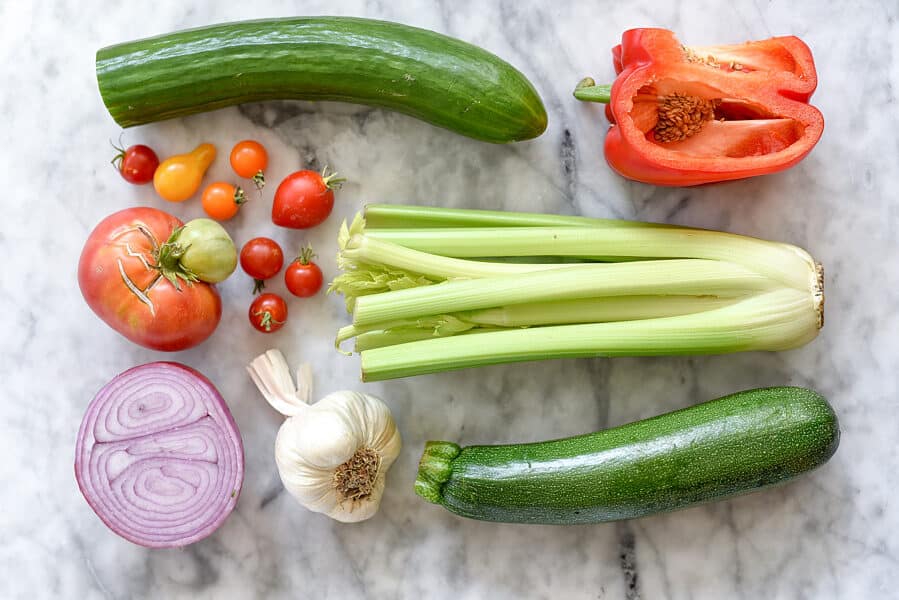 Classic Gazpacho Recipe | foodiecrush.com 