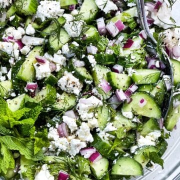 Cucumber and Feta Salad foodiecrush.com