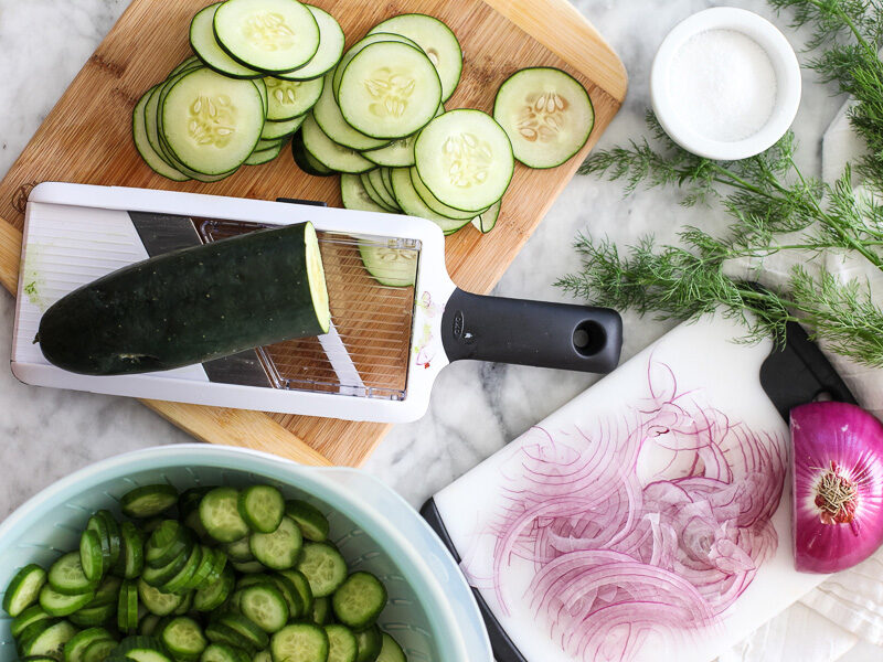 Dill Cucumber Salad on foodiecrush.com