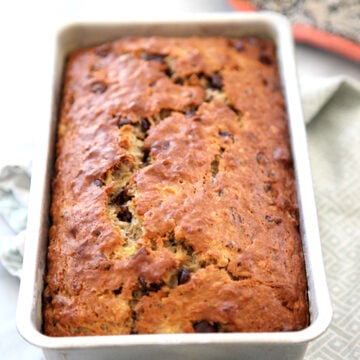 Chocolate Chip Banana Bread | foodiecrush.com