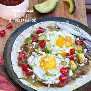 FoodieCrush Magazine Chile Verde Huevos Rancheros