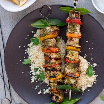 FoodieCrush Swordfish Skewers