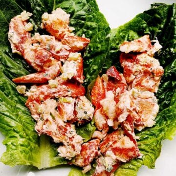 Lobster Roll Lettuce Cups foodiecrush.com