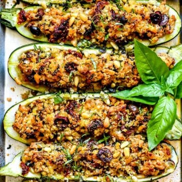 Mediterranean Zucchini Boats | foodiecrush.com