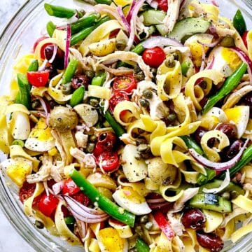 Nicoise Pasta Salad foodiecrush.com