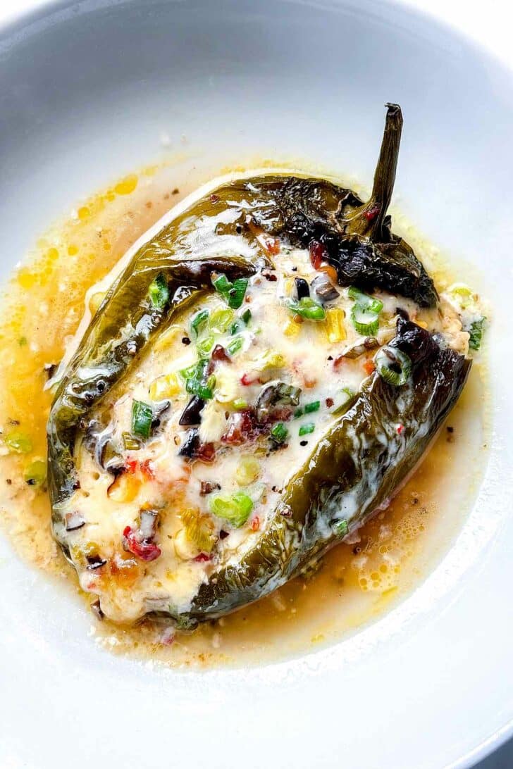 Stuffed Pasilla Peppers foodiecrush.com