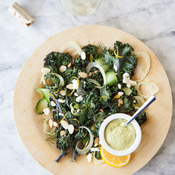 Roasted Kale Salad | FoodieCrush.com