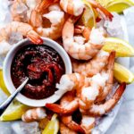 Shrimp Cocktail Recipe | foodiecrush #easy #appetizers #sauce #presentation