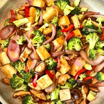 Teriyaki Tofu Stirfry foodiecrush.com