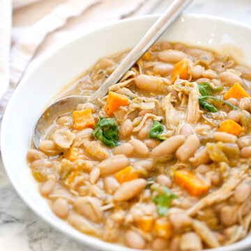 White Bean and Pumpkin Pork Chili | foodiecrush.com